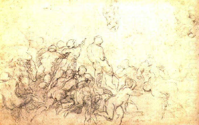 Study for the Battle of Cascina, Michelangelo Buonarroti